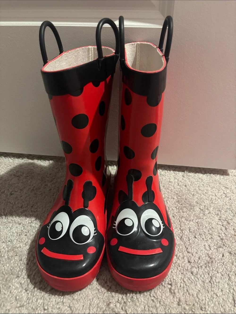 Western Chief Kids Red Ladybug Rain Boots